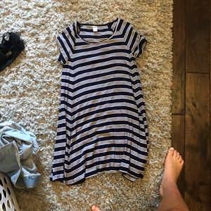 Old navy striped t-shirt dress
